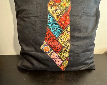 Palestine Printed Tatreez Pillow Cover