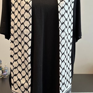 Authentic Palestinian Keffiyeh Sash Scarf Stole (Two Lengths) Great for Wedding Groom, Graduation, Celebrations