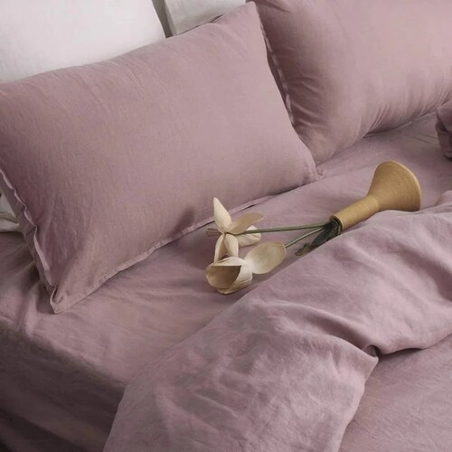 Handmade Purple Linen Duvet Cover Set, Solid Duvet Cover, 3 Pieces Linen Bedding Set, shops Comforter Cover, Linen Set with Coconut Button Closure