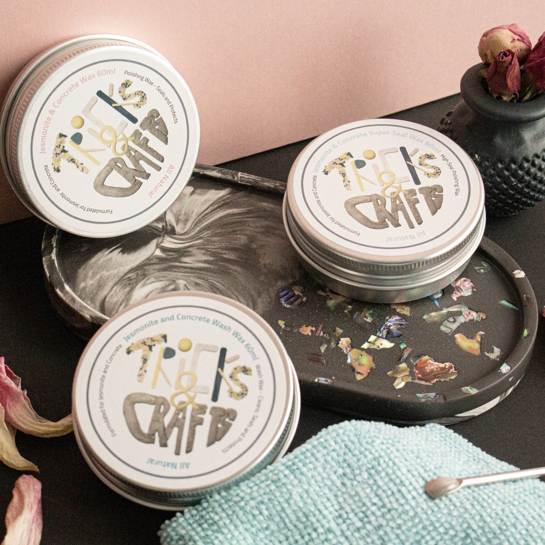 Natural Sealer and Polishing Wax Bundle for Jesmonite Etsy