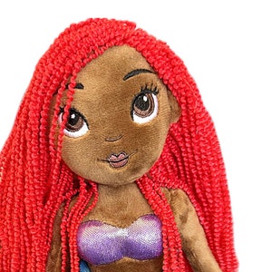 Soft Plush Mermaid Doll Inspired by Disney&#39;s The Little Mermaid Live Action Movie!  Unique and perfect gift for girls, kids, and Ariel fans!
