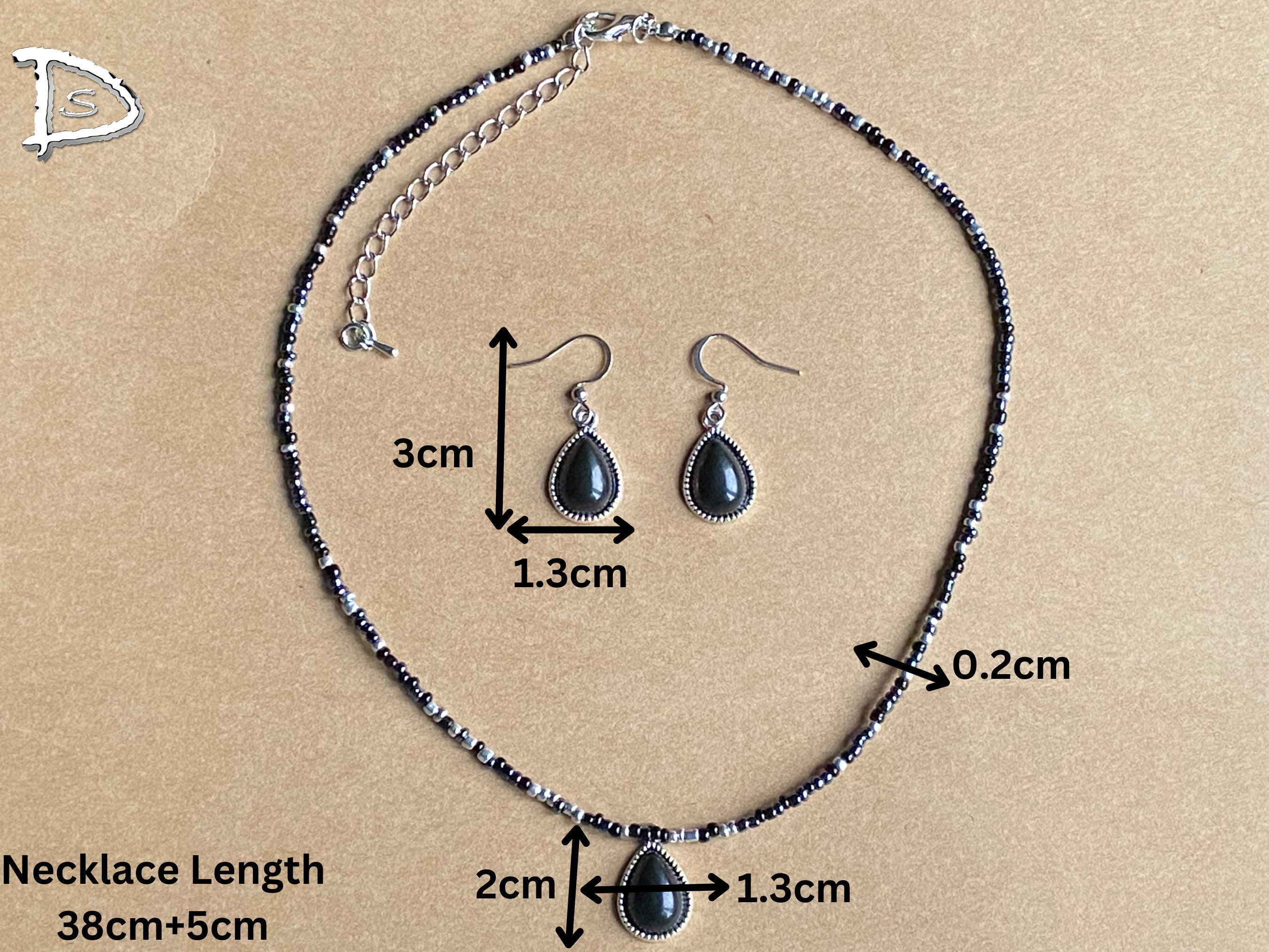 Beaded Jewelry Sets Beaded Necklace and Earring Set Beaded Etsy