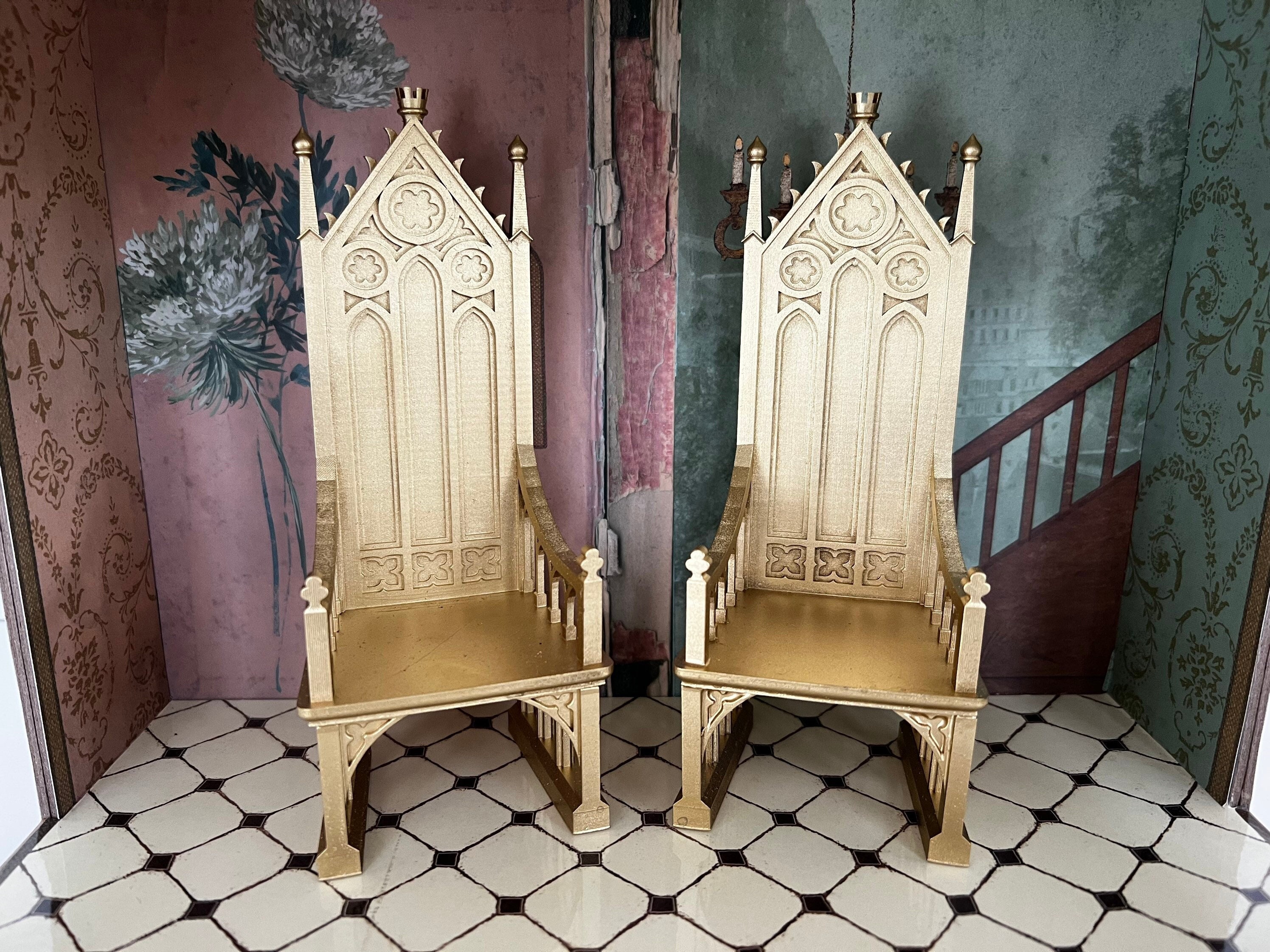 Medieval Royal Throne Set for Maileg Mice Etsy Canada