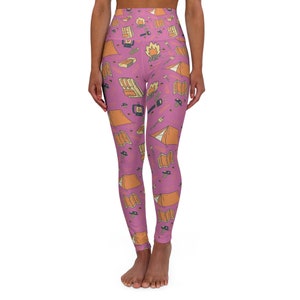 Leggings with Cute Camping Trailers Design - Chill Clothing Co