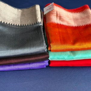 Handloom Mangalgiri Silk Saree: Soft Occasional Wear