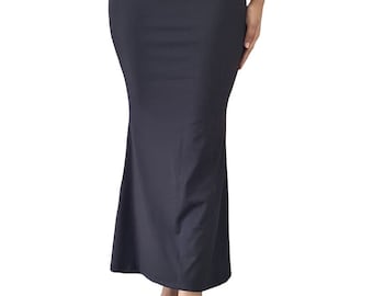 Petticoat Women Long Skirts Saree Cotton ShapeWear Saree Black Saree Lining  Slip
