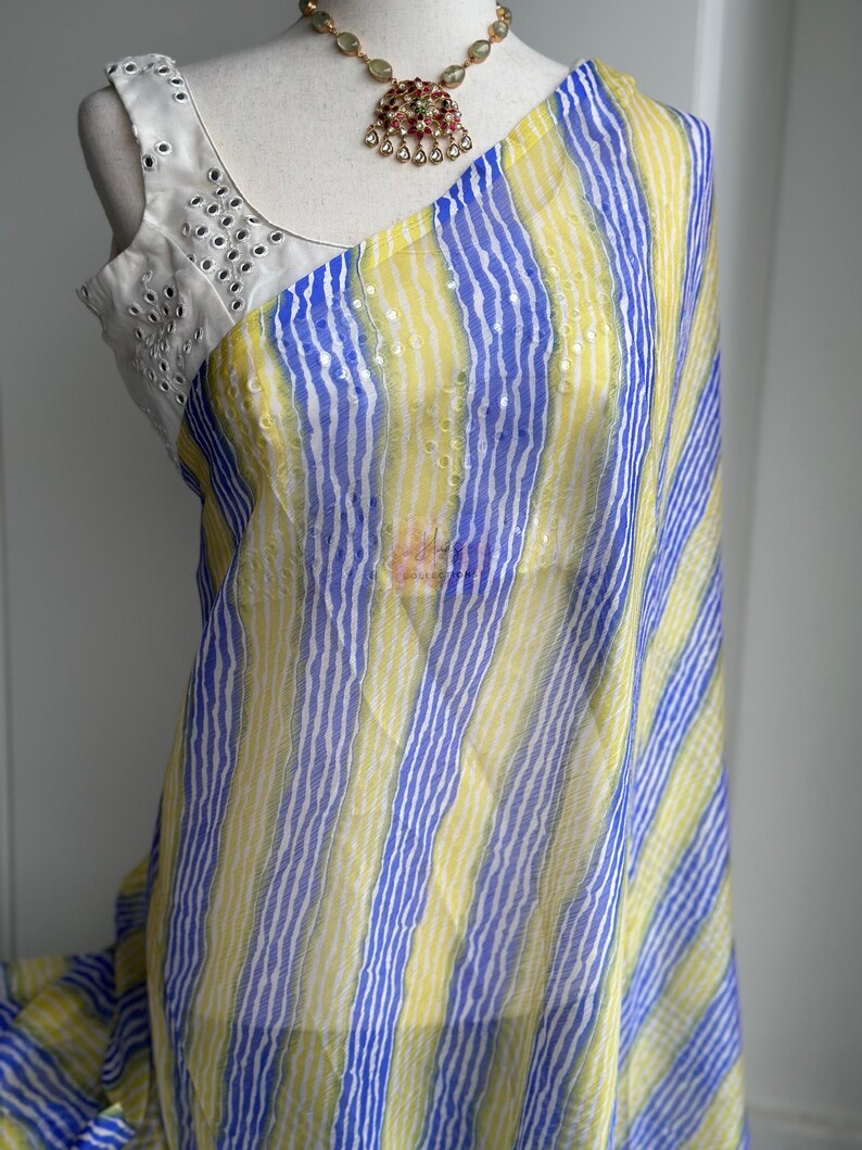 Chiffon Sarees | Lightweight Sarees In USA | fancy saree | image 5