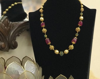 Traditional beads necklace | Ethnic Jewellery | Beads mala