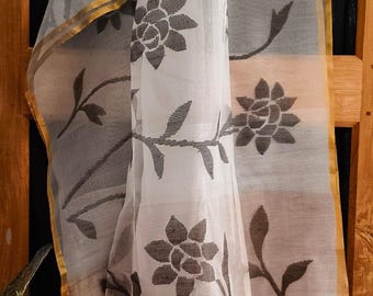 Muslin Jamdani All Over Saree | Indian Saree In USA | Gift Saree