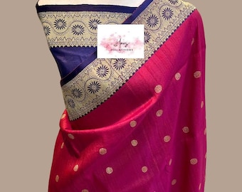 Tussar Banaras saree| Silk mark certified saree