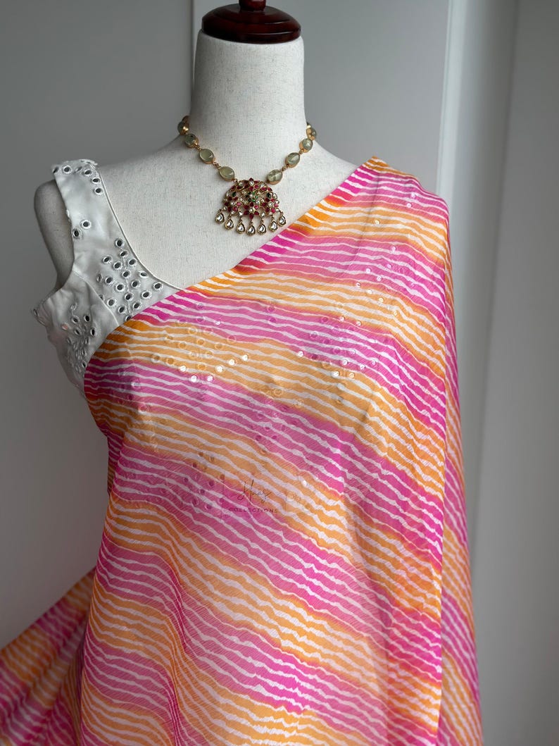 Chiffon Sarees | Lightweight Sarees In USA | fancy saree | image 1