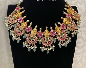 Antique jadau kundan necklace | Latest Indian jewelry