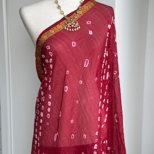 Bandini Duppata | Tenues de soirée Dupatta Red