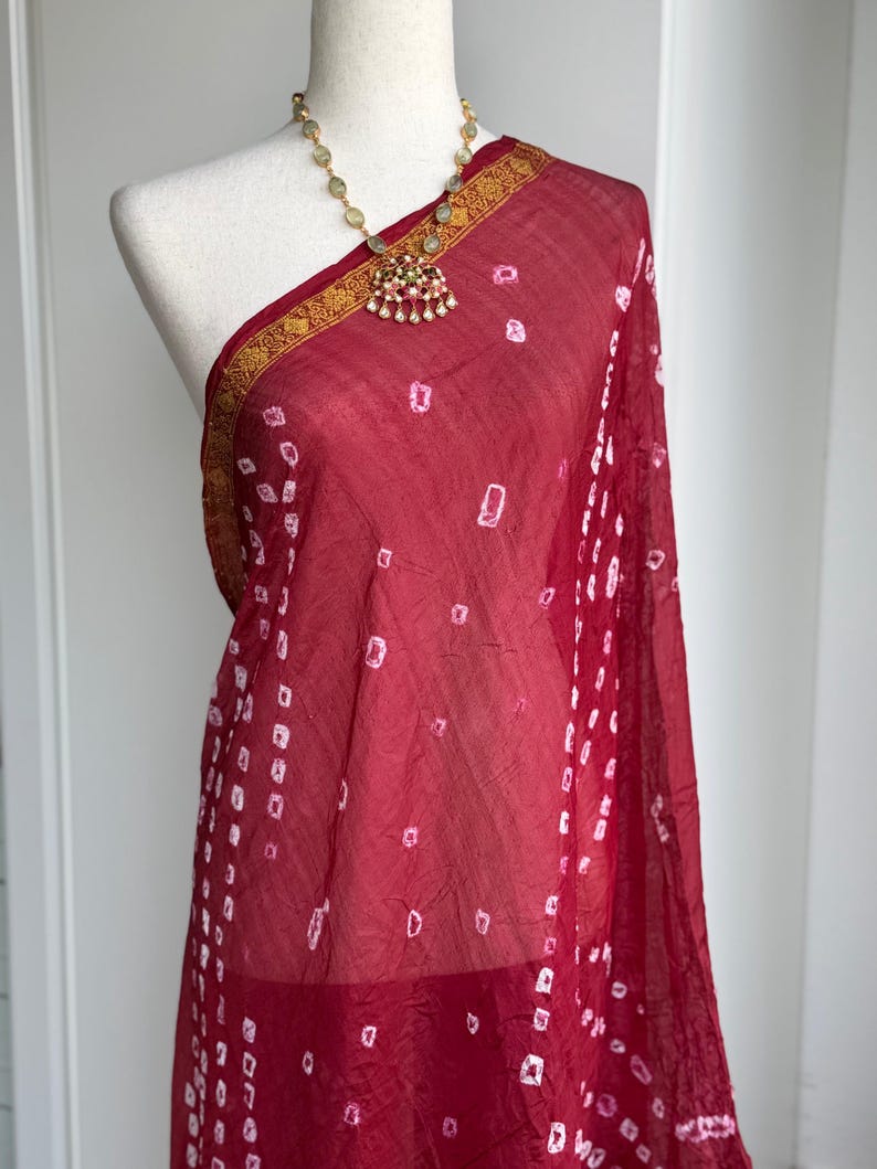 Bandini Duppata | Tenues de soirée Dupatta Red