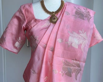 Raw Mango Silk Saree | Traditional Partywear, Elegant Drape