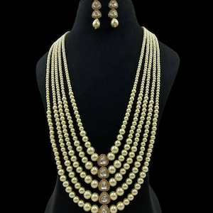 Long pearls necklace | Rani haar