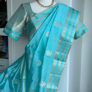 Pure Raw Mango Saree | Silk Mark Certified Saree