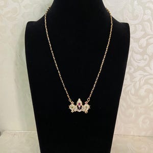 AD Balaji Pendant Mangalsutra | Black Beads Necklace | Traditional Mangalasutra image 1