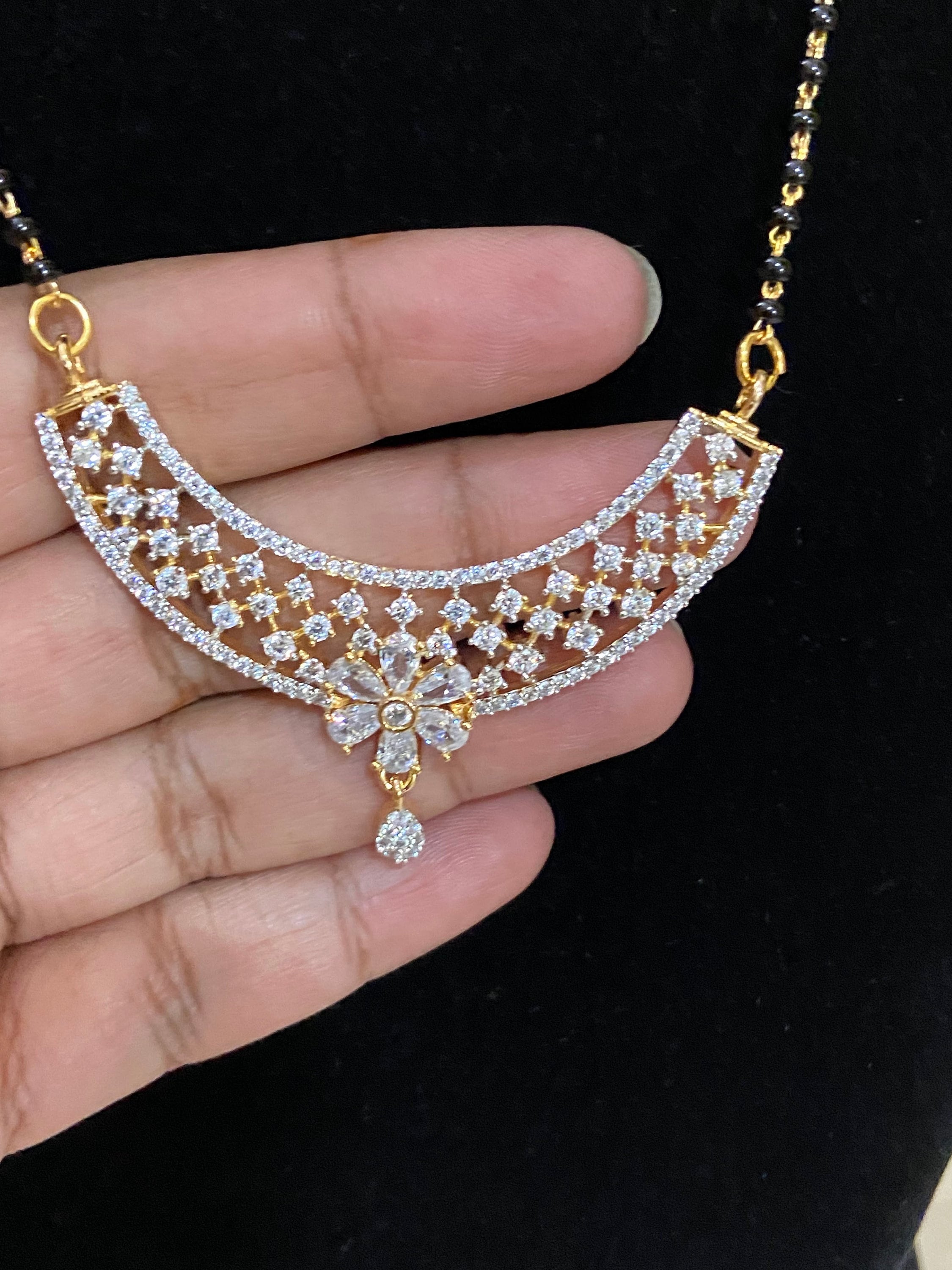 Artificial long mangalsutra designs hot sale