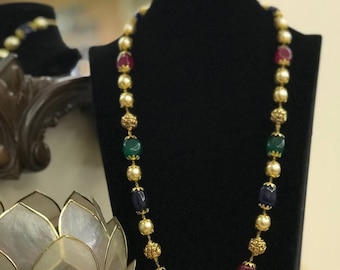 Traditional necklace with nakshi balls