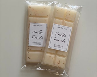 Vanilla Fireside All Natural Soy Snapbar Wax Melts | Vanilla Fireside Premium Snap Bar Wax Melts