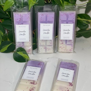 Lavender And Vanilla All Natural Snapbar Wax Melts |  Premium Soy Snap Bar Wax Melts