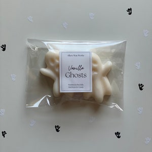 Große VanilleGeister All Natural Sojawachs Melts | Halloween Ghost Shaped Premium Wax Melts