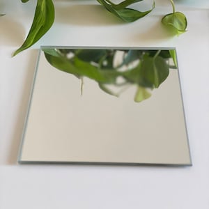 Gespiegelde Kaars Onderzetter Trinket Tray Kaarshouder Plaat | Rond, vierkant, zeshoekig woondecoratie