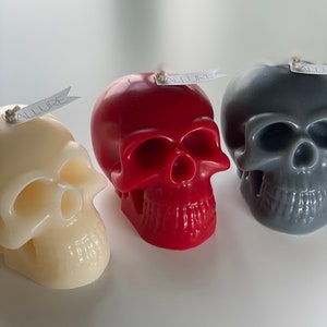 Vela de soja totalmente natural con forma de calavera / Vela con forma de calavera para Halloween de Spooky Season
