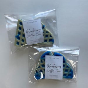 Blueberry Waffle Cone All Natural Wax Melts | Premium Food Shaped Breakfast Soy Wax Melt Tarts