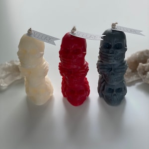 Skull Stack All Natural Soy Candle | Spooky Season Skull Candle
