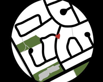 Map Dot Heart Google Maps Digital PDF