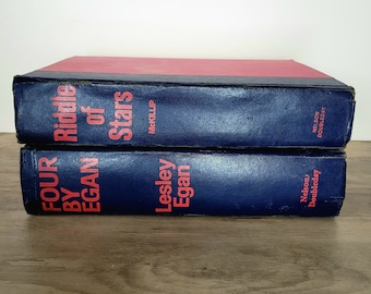 Vintage Curated Nelson Doubleday Book Set | Aesthetic Book Set | Blue Aesthetic Books | Navy & Pink Books | 1960s Books | 1970s Books |