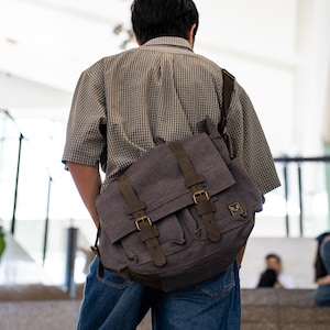 High Quality Canvas Messenger Bag, Canvas Crossbody Bag, Men Canvas Bag, Large Tote Bag, Work Bag, School Bag, Sling Bag, Tote Bag