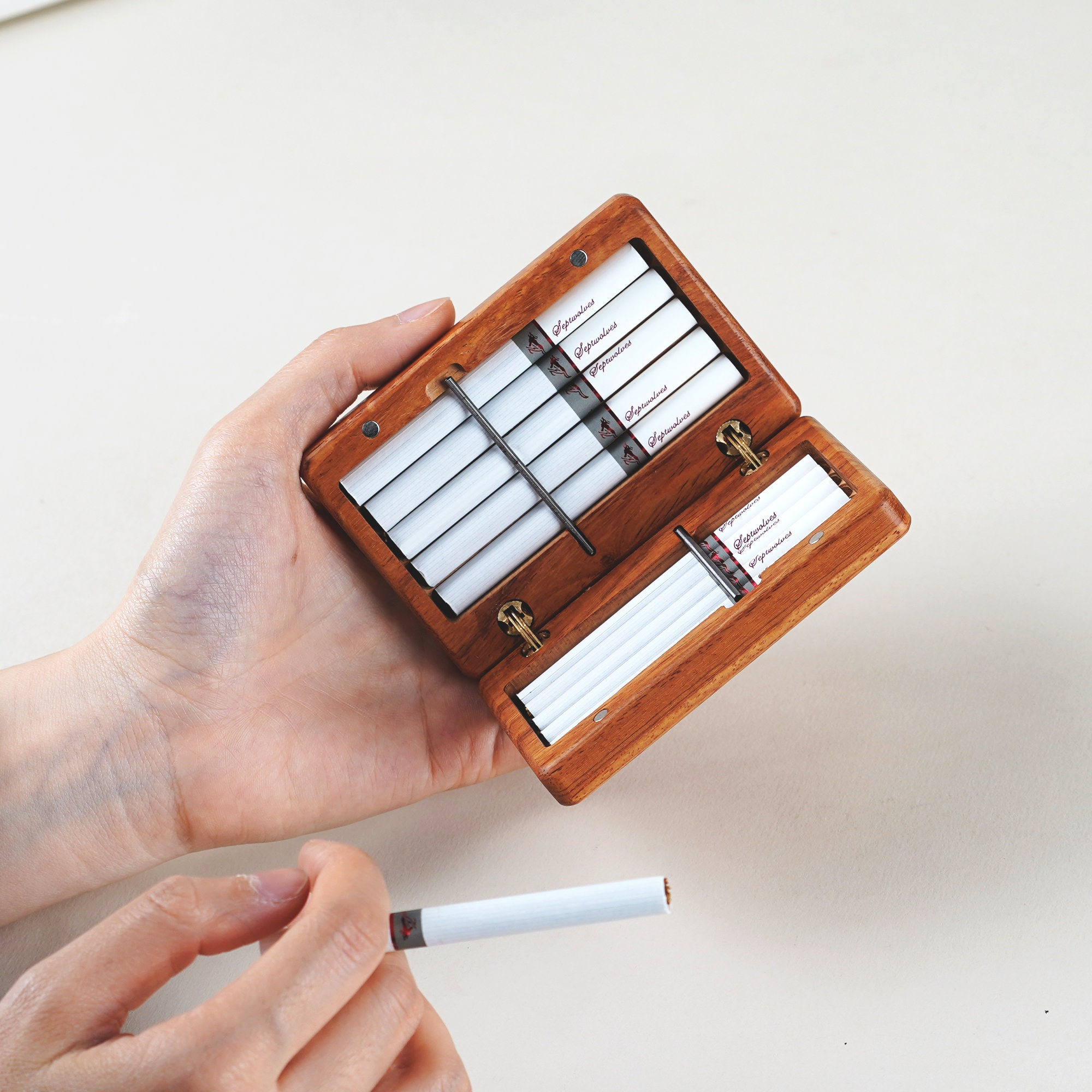 New Metal Cigarette Case Holder Pocket Box Storage Container For IQOS  Vaporizer Mini Cigarette Holder
