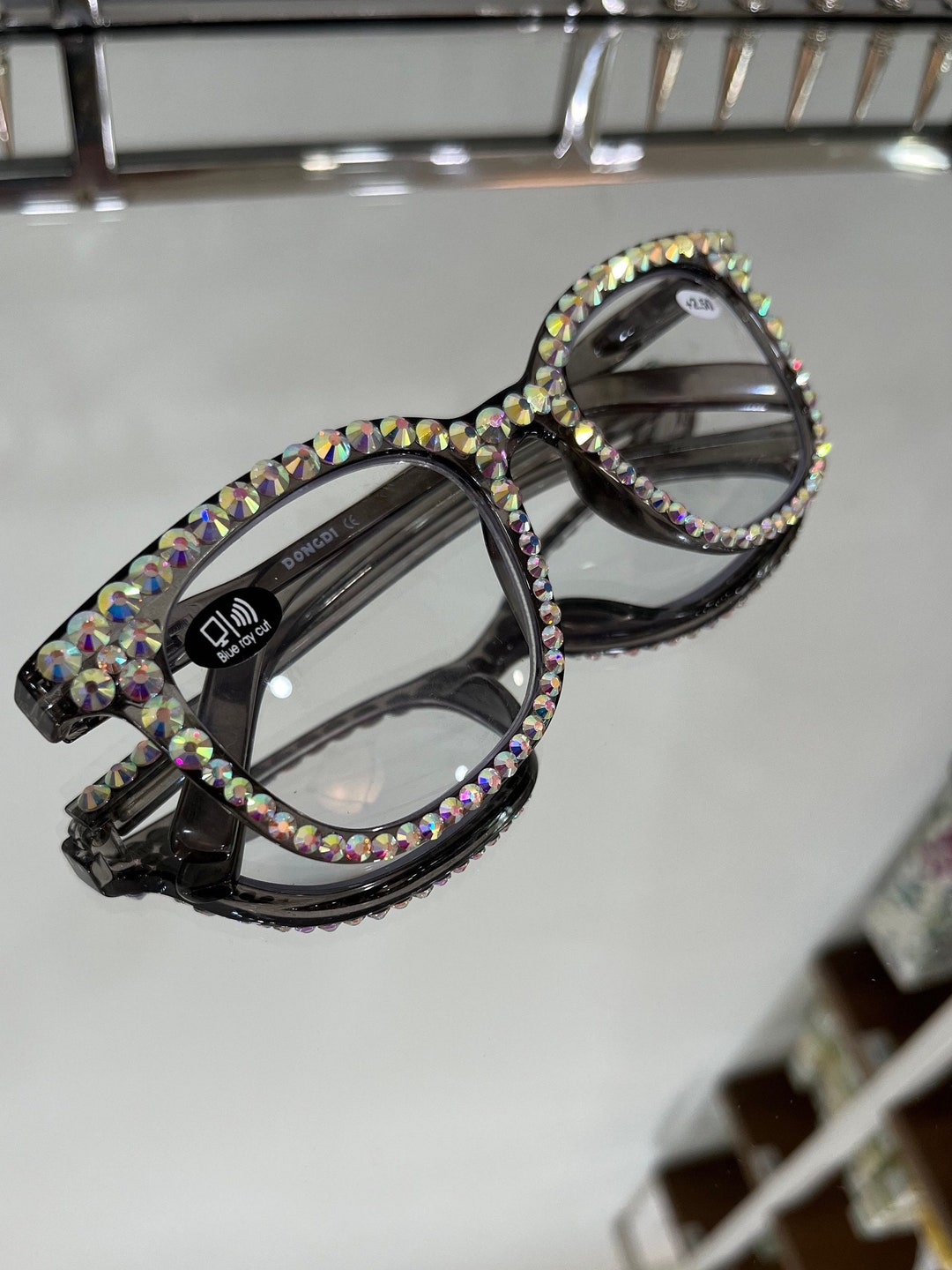 rhinestone reading glasses 2.50