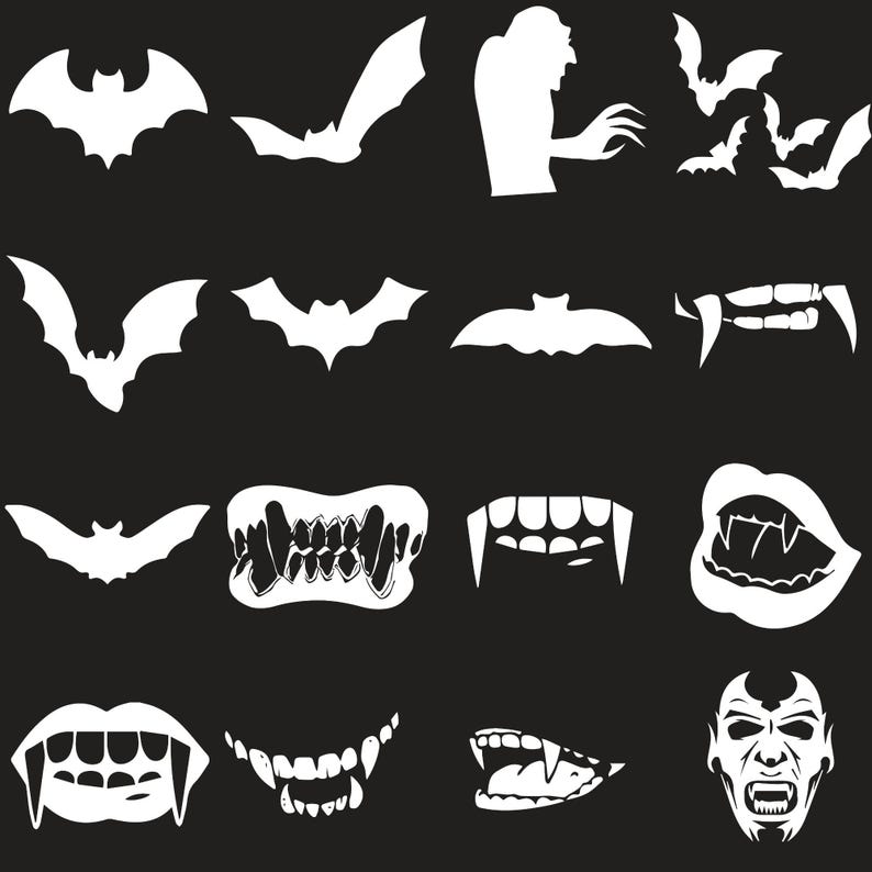 50+ Vampire SVG Bundle | Gothic Halloween Svg | Vampire Clipart Svg ...