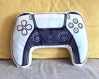 Almofada em formato de controle de videogame, presente para gamer, decoração gamer, presente para fãs de videogame, almofada decorativa de 45 cm (18 polegadas)