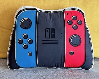 Almofada para controle de videogame, decoração para sala de jogos, presentes para jogadores, presentes para videogame, decoração para jogos, almofada para controle, almofada decorativa de 45 cm