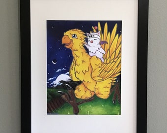 ChocoMog (Final Fantasy VII) Fan Art Print