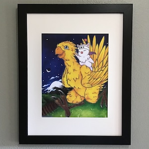 ChocoMog (Final Fantasy VII) Fan Art Print