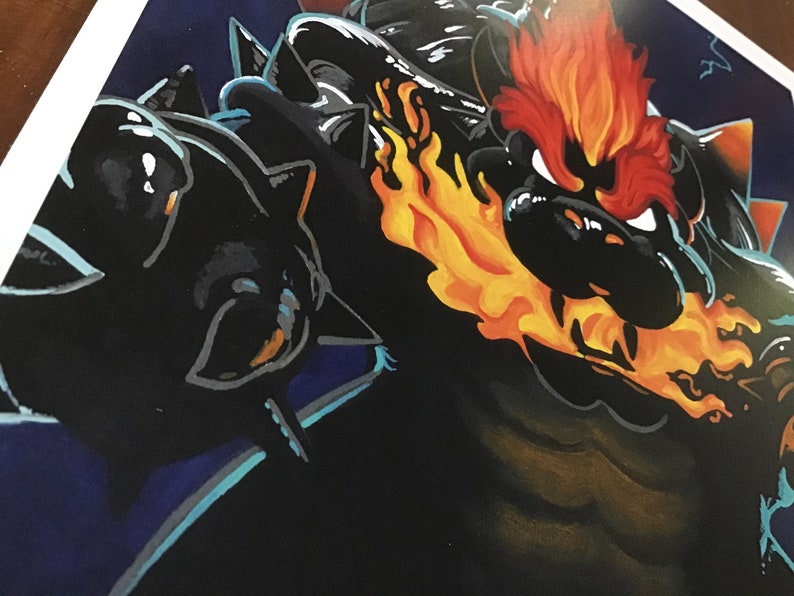 Kaiju Bowser Bowser's Fury Fan Art Print image 3