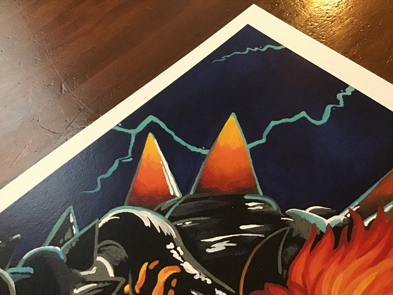 Kaiju Bowser Bowser's Fury Fan Art Print image 4