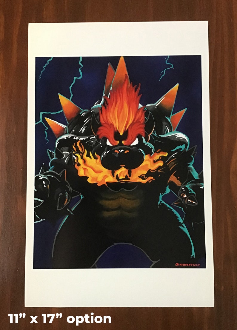 Kaiju Bowser Bowser's Fury Fan Art Print image 6