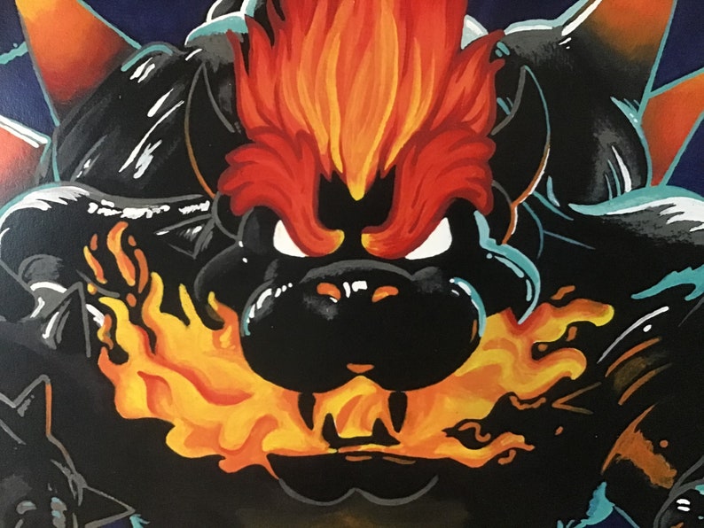 Kaiju Bowser Bowser's Fury Fan Art Print image 2