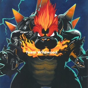 Kaiju Bowser Bowser's Fury Fan Art Print image 5