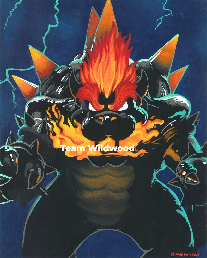 Kaiju Bowser Bowser's Fury Fan Art Print image 5