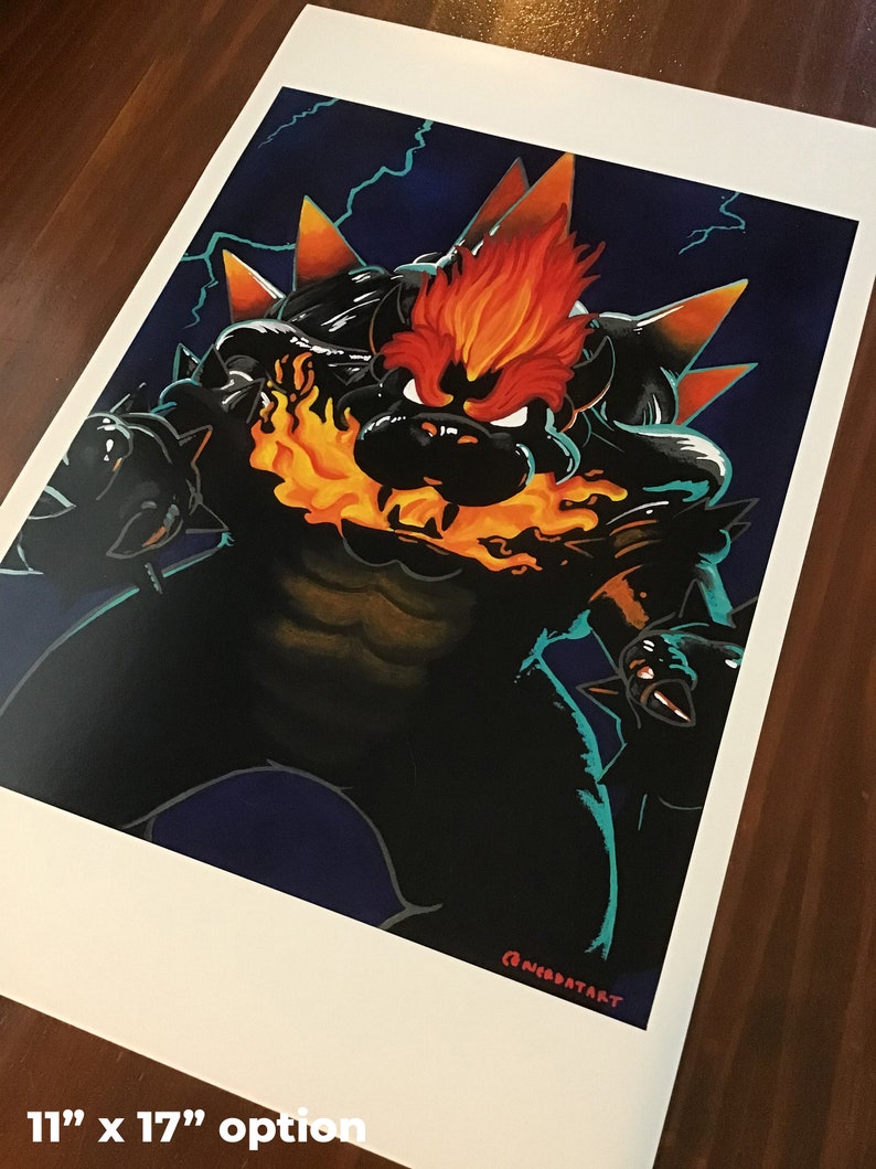 Kaiju Bowser Bowser's Fury Fan Art Print image 7