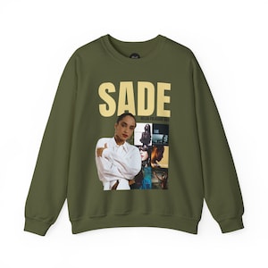 Sade Crewneck Sweatshirt, 80&#39;s Pop Sweatshirt, Sade Album Collage, Sade Tribute Shirt