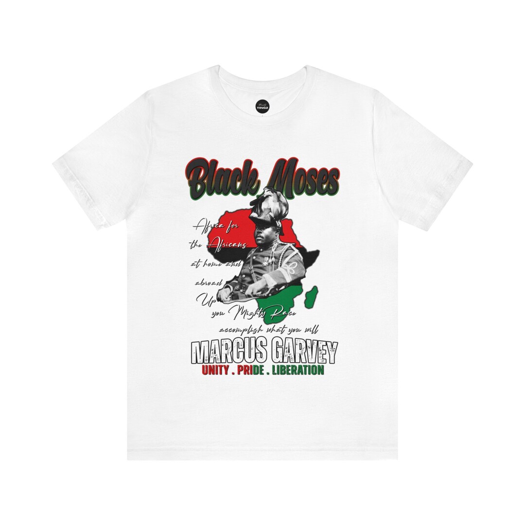 White And Yellow Marcus Garvey Tee